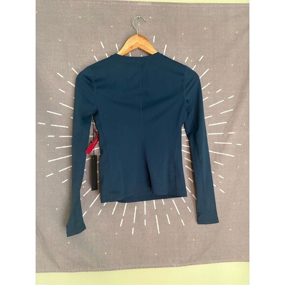 NWT Carbon 38 Navy Long Sleeve Crew Neck in Melt - Picture 4 of 6